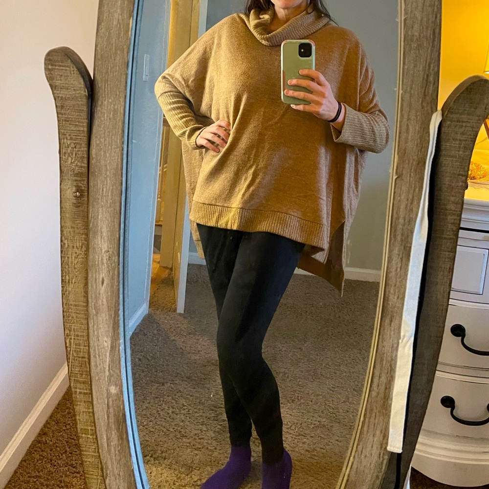 Long sleeve cowl neck sweater